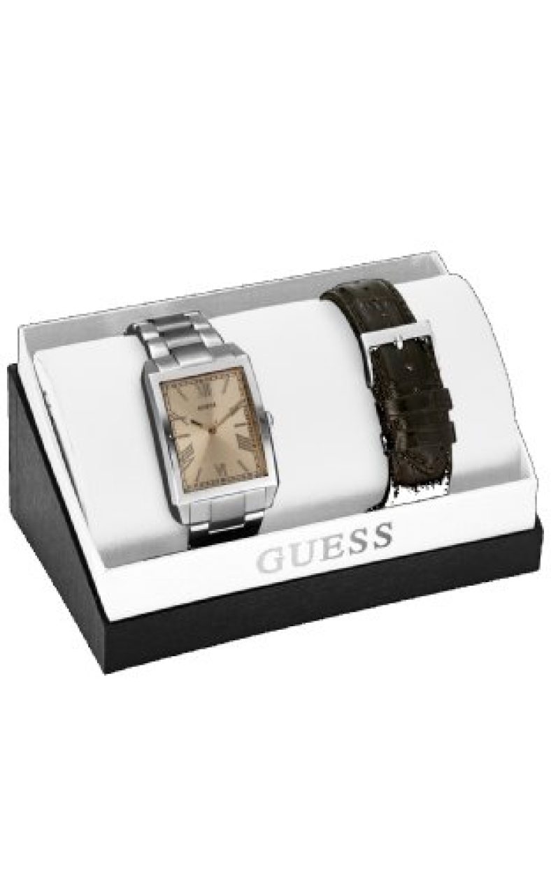 Guess Analog Silver Dial Men’S Watch-W0080G2