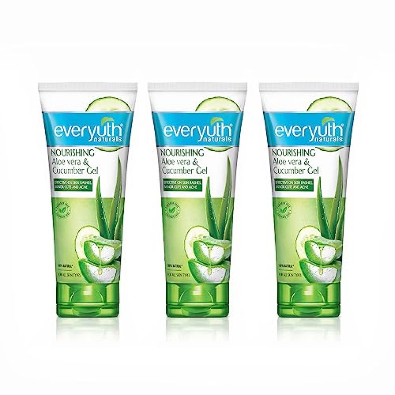 Everyuth Naturals Nourishing Aloe Vera & Cucumber Gel, 150 G | Pack Of 3