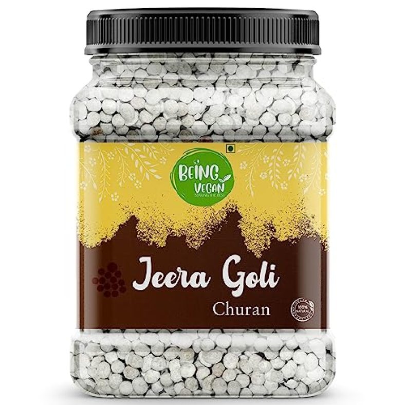 Being Vegan Jeera Goli Mukhwas | Improves Digestion, Boosts Immunity & Good Appetizer (500 G)