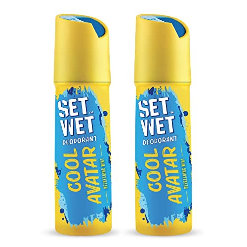 Set Wet Deodorant For Men Cool Avatar Refreshing Mint, 150Ml (Pack Of 2)