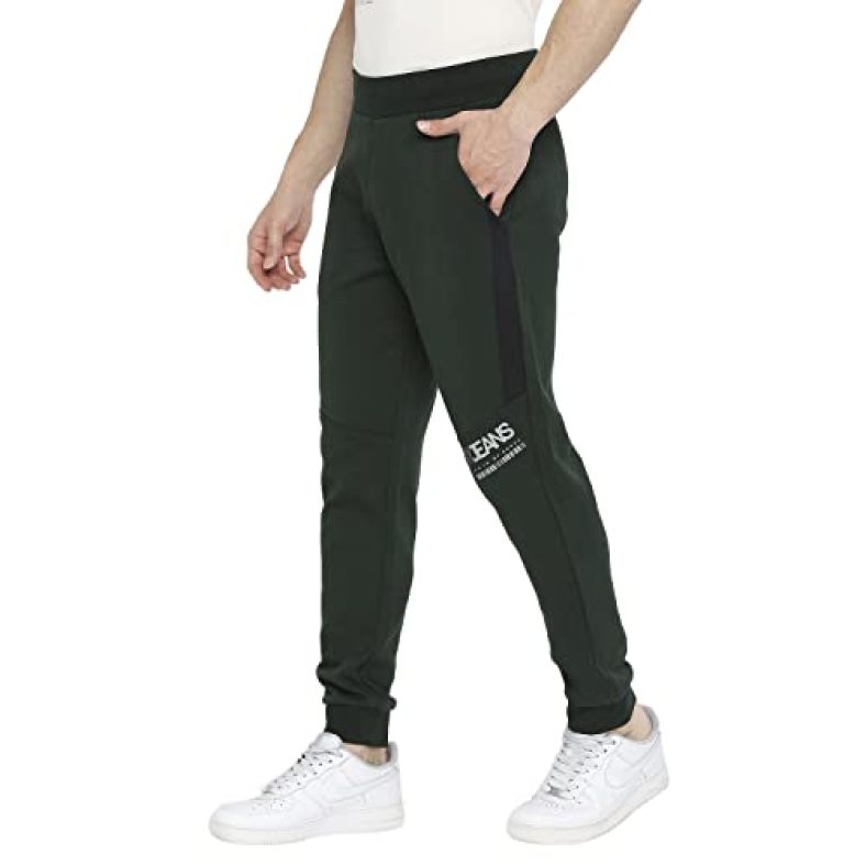 Underjeans Men’S Regular Fit Track Pant (Ujlsptp018Bottlegreen_Bottle Green_M)