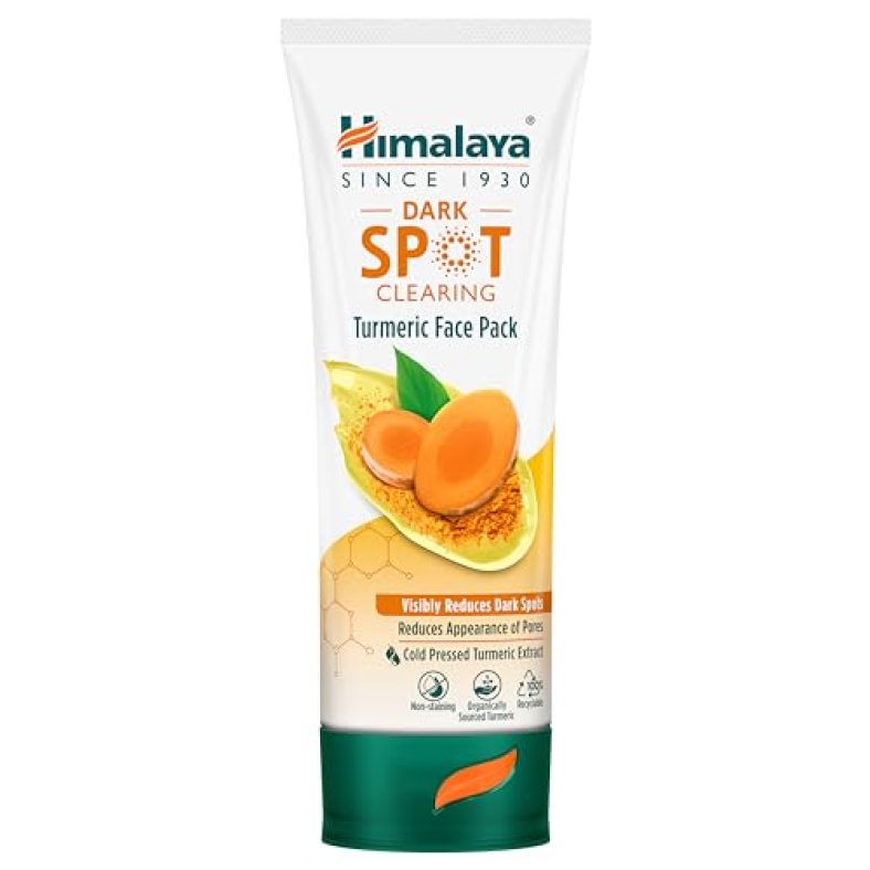 Himalaya Dark Spot Clearing Turmeric Face Pack | Organically Sourced Turmeric | Reduce Dark Spots In 7 Days | Gives Radiant Skin | 100G