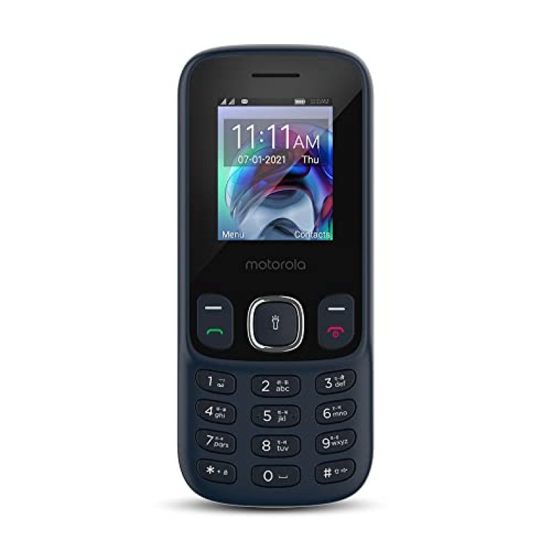 Motorola A10 Dual Sim Keypad Mobile With 1750 Mah Battery, Expandable Storage Upto 32Gb, Wireless Fm With Recording | Dark Blue