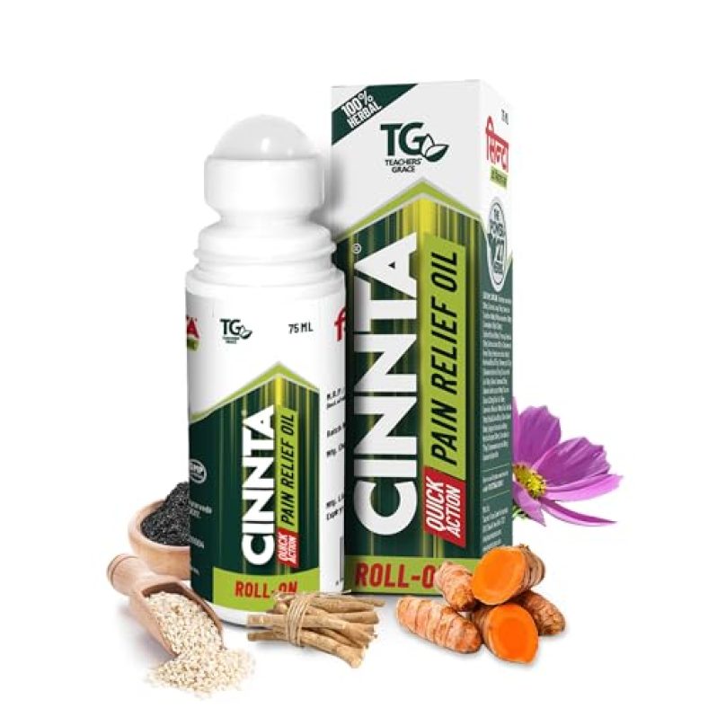 Teachers’ Grace Scientific Ayurveda Cinnta Pain Relief Oil Roll-On (75Ml)
