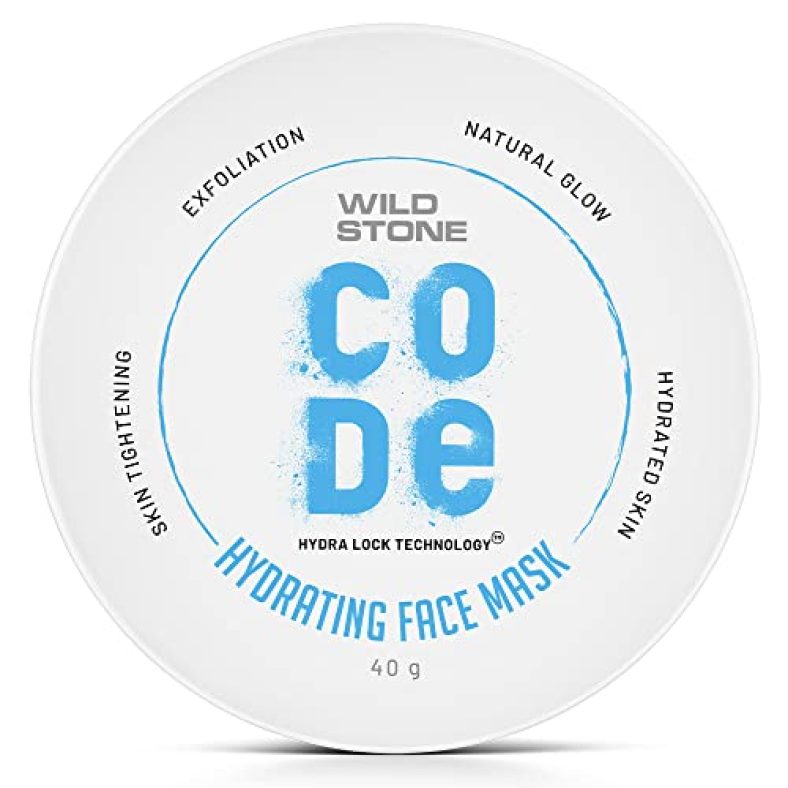Wild Stone Code Hydrating Face Mask For Men | Dead Skin Removal, Anti Acne & Oil Control| Facial Mask For Glowing Skin