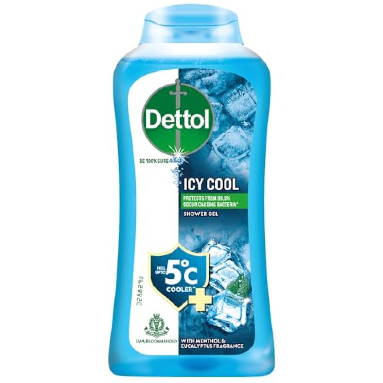 Dettol Body Wash And Shower Gel For Women And Men, Cool – 250Ml | Soap-Free Bodywash | 12H Odour Protection