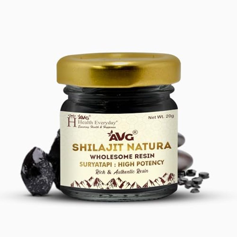 Avg Shilajit Natura, Natural Himalayan Shilajit/Shilajeet Resins, Improves For Vigour, Vitality & Endurance, 20G