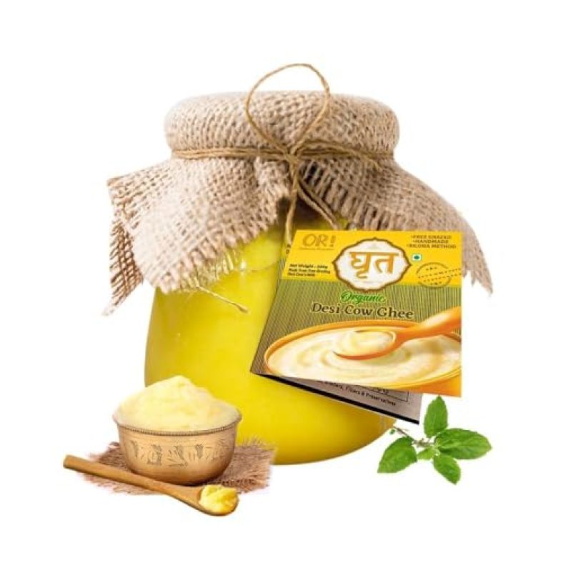 Or! Optimum Resources 5 Litre, Cow Ghee, 100% Natural Cow Ghee, Tradionally Hand-Cured Churned And Vedic Bilona Method