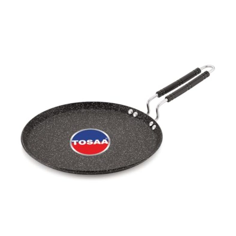 Tosaa Stone Power Induction Flat Tawa Roti Tawa, Dosa Tawa Classic Range Non-Stick Cookware Tawa Pan – 26.5Cm