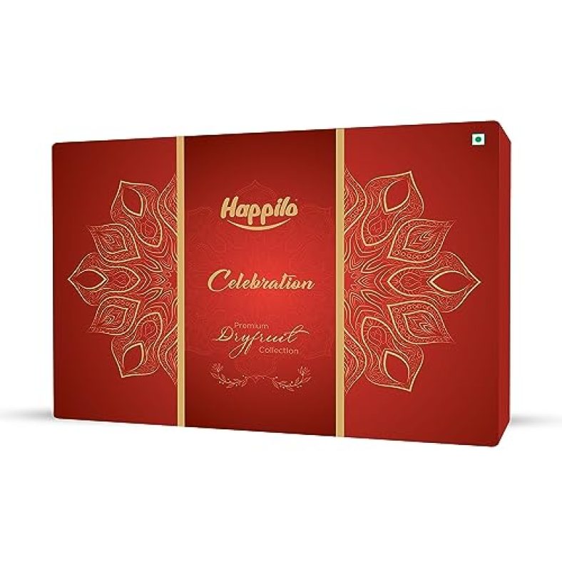 Happilo Dry Fruit Celebration Gift Box Kiwi 122G, Ideal For Diwali, Rakhi And Festive Gifting, Hamper For Corporate Gifts, Family, Friends, Office Clients Occasion, New Year, Functions
