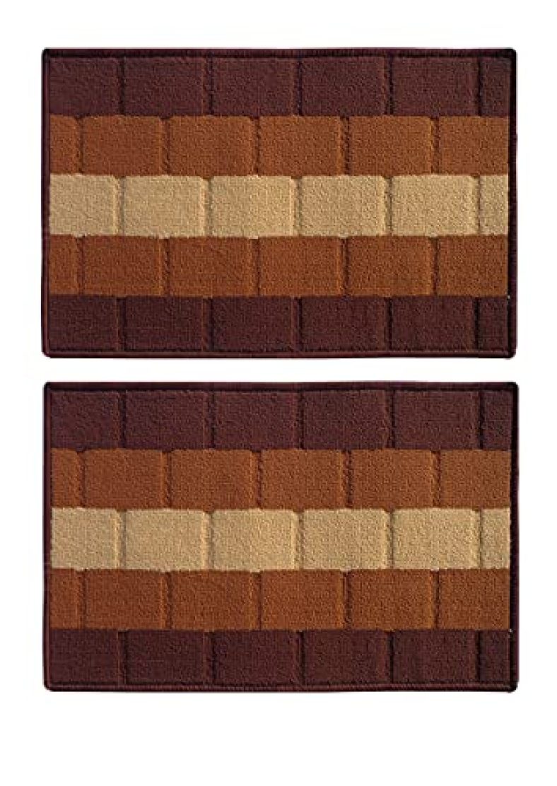 Status Contract Anti Slip Front Door Mat|(38X58Cm) Living Room Rug For Entrance Door|Polypropylene Floor Mat For Home|Essential Small Rug For Office, Bedroom & Kitchen| (Brown)