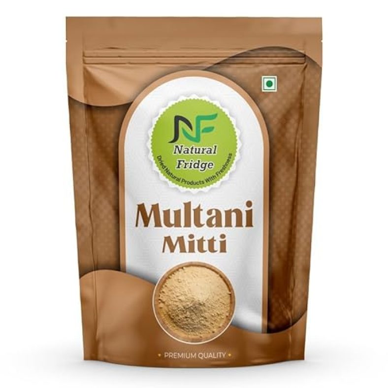 Nature Fridge Natural Multani Mitti Powder For Face Pack, Hair Pack | For Soft And Glowing Skin |Clay Body Mask | Soothing Nourishing Face, Skin & Hair|100% Pure Multani Mitti – 500Gm
