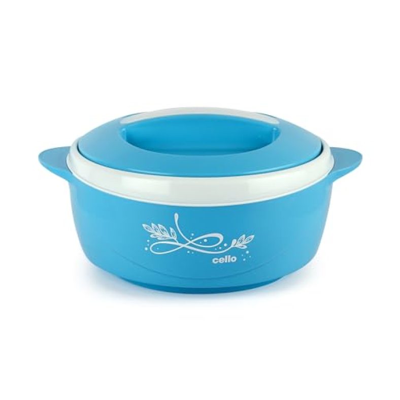 Cello Sapphire | Insulated Inner Steel Casserole | Bpa Free | Food Grade | Serving 1500Ml, Blue