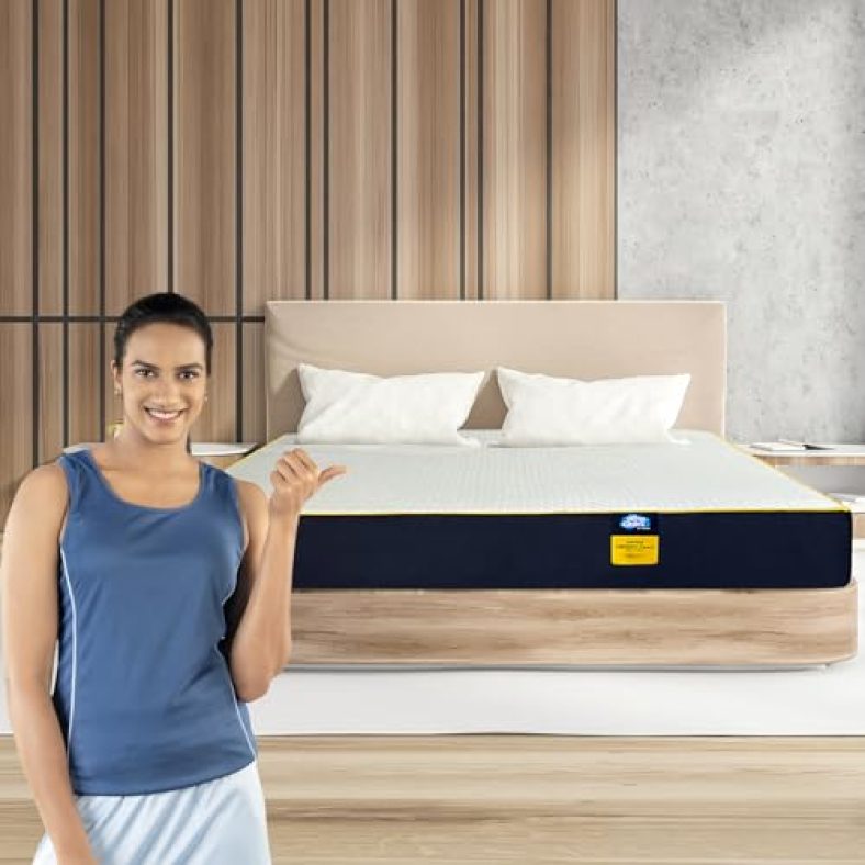 Centuary Mattresses Sleepables 6-Inch Double Size Orthopedic Memory Foam Back Support Pressure Relieving Roll Pack High Resilience (Hr) Foam Mattress (72X48X6)