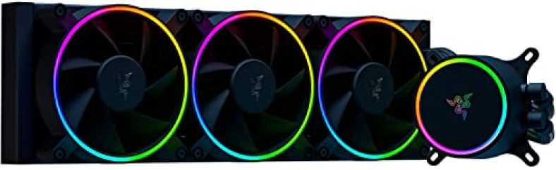 Razer Hanbo Chroma Rgb All-In-One Liquid Cooler Argb Pump Cap: Ultimate Aio Design – Quiet, Argb Fans – Silent, Liquid Cooling – Pwm Fan Controller Support – Rgb Chroma Argb – 360Mm-Rc21-01770200-R3M1