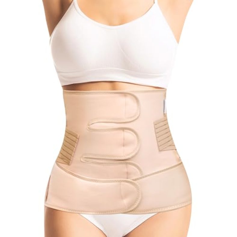 Azah Postpartum Belt | 2-In-1 Shaping & Support Pregnancy Belts | Post Pregnancy Abdominal Recovery | Waist Trimmer | Tummy Control Shapewear | Slimming Body Shaper After C-Section Normal Delivery