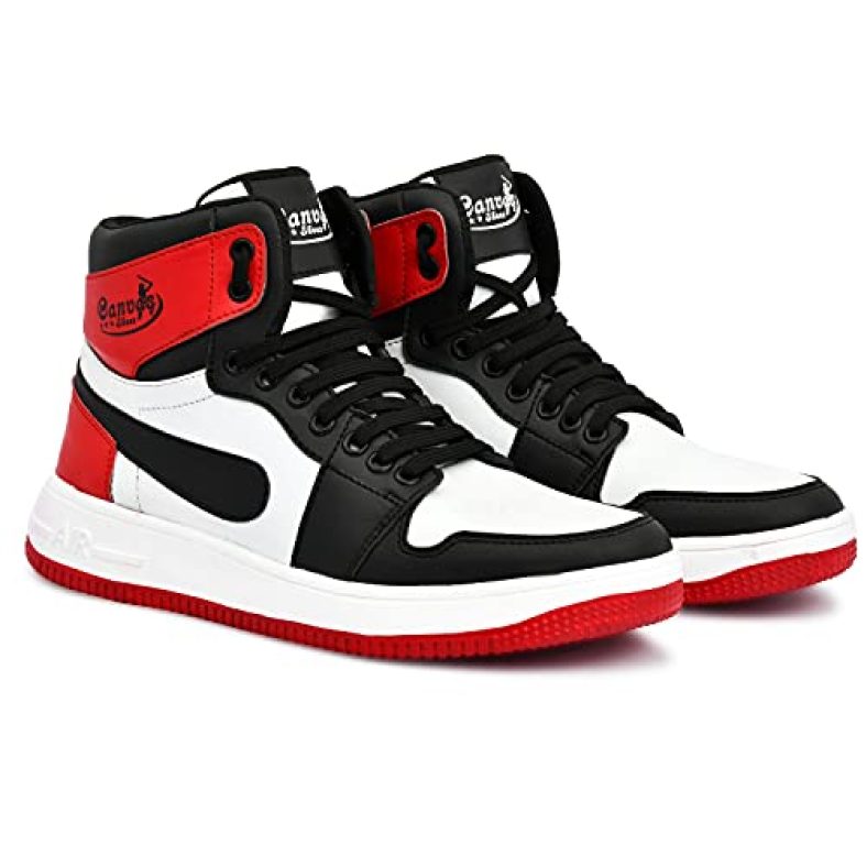 Ozji Men’S Basketball Casual Boots (Red, Numeric_7)