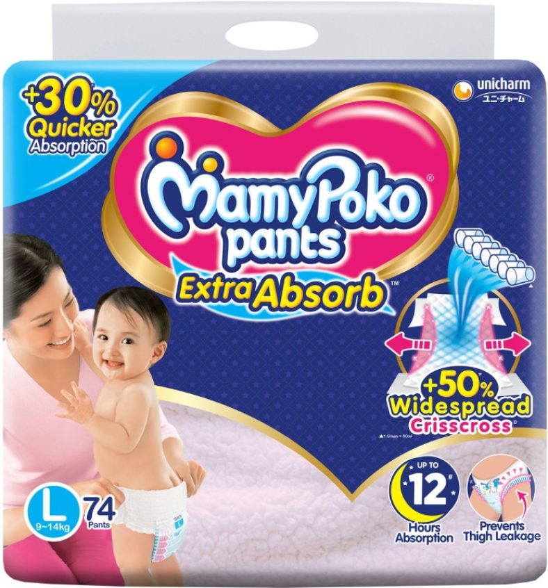 Mamypoko Extra Absorb – L(74 Pieces)