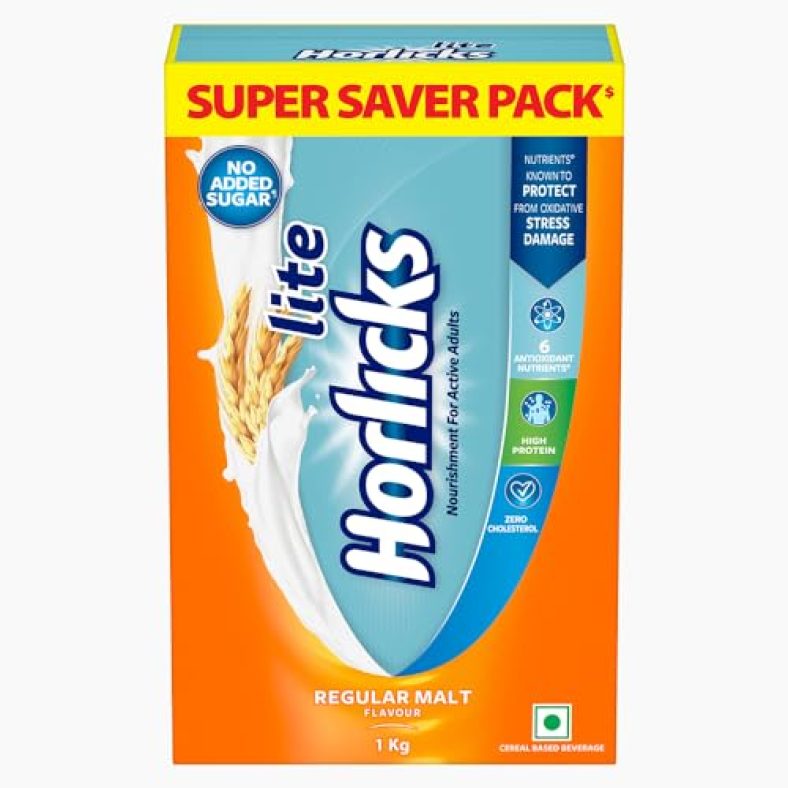 Horlicks Lite Regular Malt Carton, 1Kg