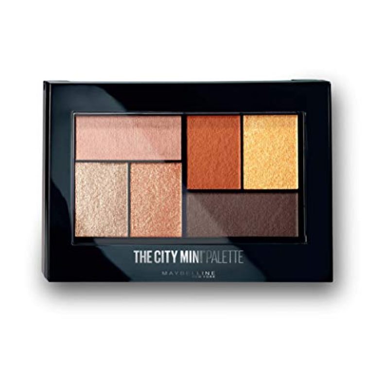 Maybelline New York Eyeshadow Palette, 6 Highly Blendable Shades, Sheer Finish, City Mini Palette, Brooklyn Orange, 6.4G