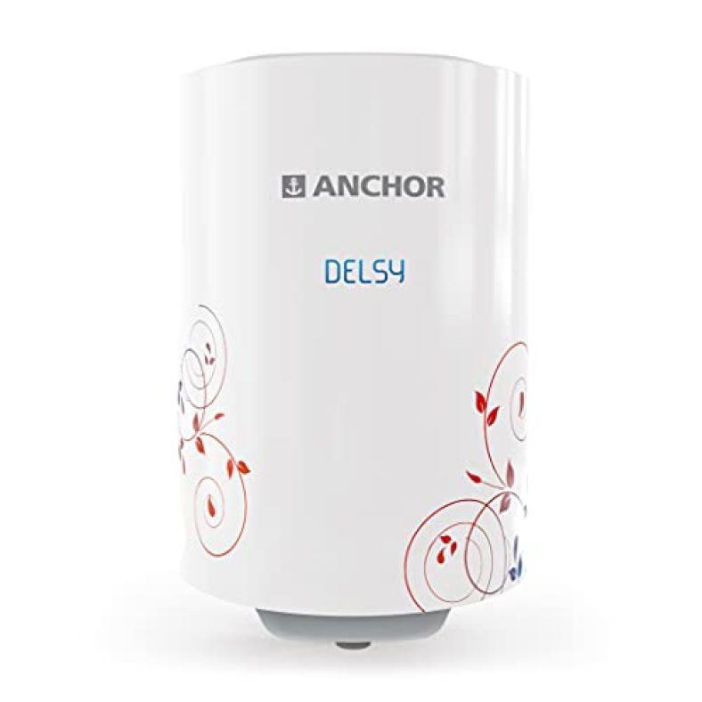 Anchor By Panasonic New Delsy Geyser 25 Litre, 5 Star Rated Storage Water Heater With Copper Heating Element, Powerful 2000W Heating Element (White, 2 Yrs Warranty, Free Installation)