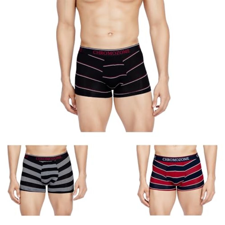 Chromozome Men Trunk Cz 406 (Pack Of 3) S Multi 5
