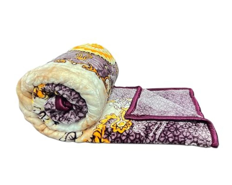 Status Contract Shital Blankets Double Bed Mink Blanket Single Ply For Extreme Winters Multicolor Circle Print Ultrasoft & Lightweight Blanket (Design 4, Double)