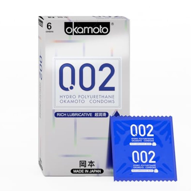 Okamoto 0.02 – Japan’S Best | Thinnest Condom In India | 1St Time In India – Non Latex Pu Condom | Super Thin | Super Strong | Imported From Japan | 0.02 Mm Ultra Thin (Pack Of 1, 6S)