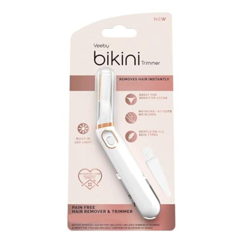 Veeby Finishing Touch Bikini Trimmer For Unisex, Body Shaver For Women, Private Hair Remover, Dry Use Electric Razor, Personal Groomer For Intimate Ladies Shaving, No Bump, Smooth Shave, Over All Easy To Use Of This Shape Trimmer