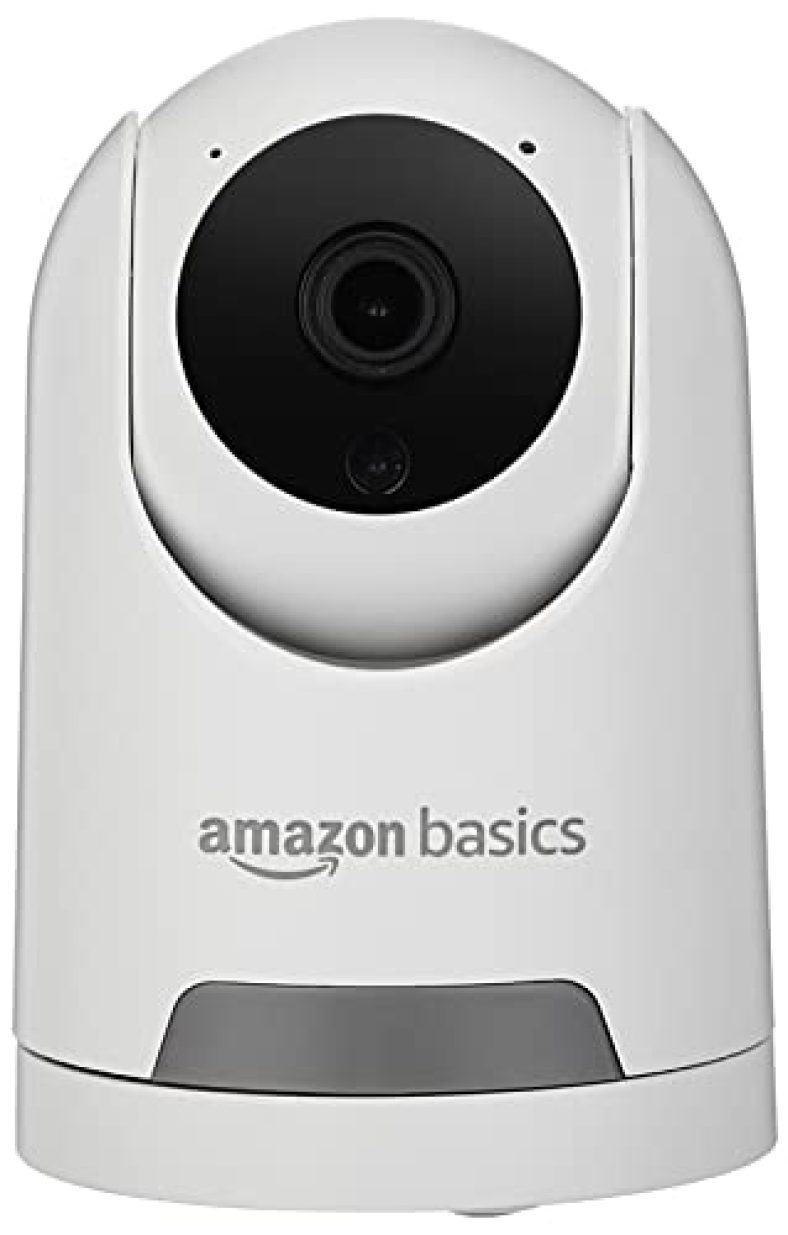 Amazon Basics 2Mp Smart Security Camera With 360 Degree View | Ai Powered Motion Detection | Enhanced Night Vision | Talk Back Feature (2-Way Calling) | Wi-Fi Enabled 1080P Full Hd Picture (White)