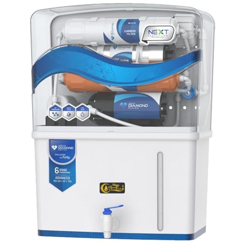 Dhanvi Aquafresh Black Color Isi Mark Copper Ro Water Purifier With Uv, Uf And Tds Controller | 10 Liter| Fully Automatic Function And Best For Home And Office