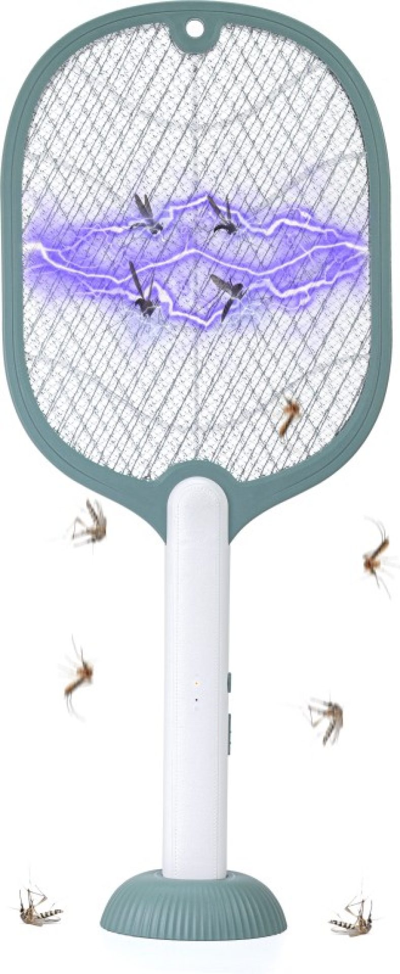 Weird Wolf 2 In 1 Uv Light Mosquito Racket Bat With Base Stand, Usb Charging, Electric Insect Killer Indoor, Outdoor(Bat)