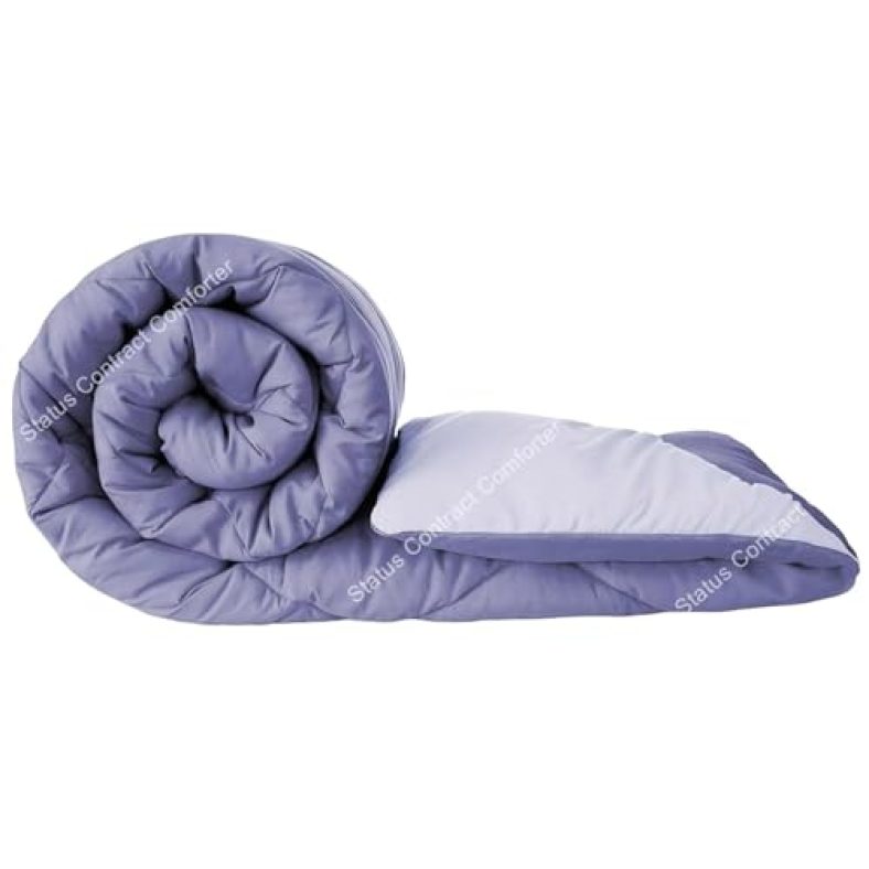 Status Contract Reversable Solid Comforter Double Bed Blanket For Winter//Double/Gsm- 220/Size -220 X 210 Cm (Purple)