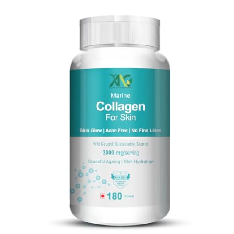 Anc Marine Collagen 3000Mg With Biotin & Vitamin C For Skin, Healthy Hair, Nails & Joints 180 Tablets (Pack Of 1)