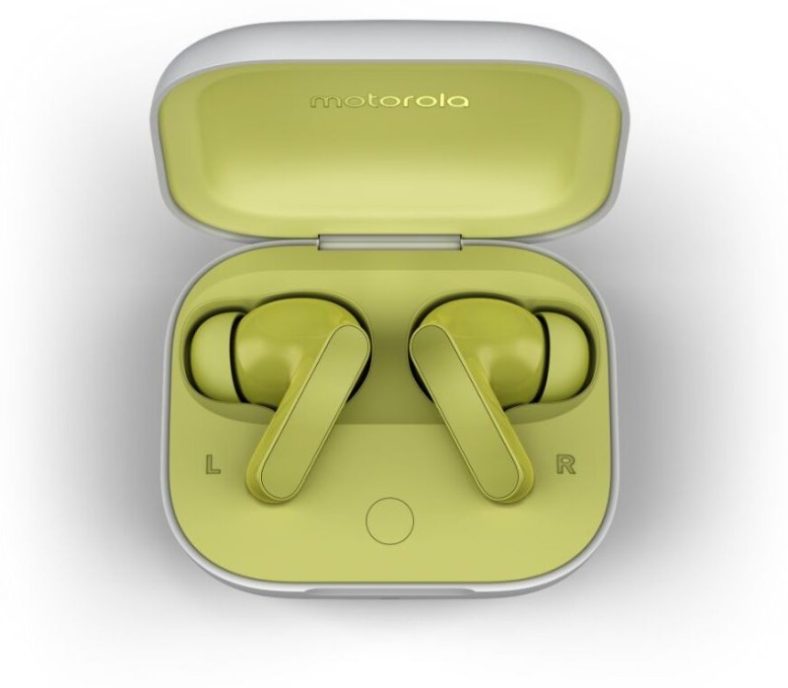 Moto Buds With Hi-Res Audio, Large 12.4Mm Driver, 42 Hrs Playback & Ipx4 Rating Bluetooth(Kiwi Green, True Wireless)