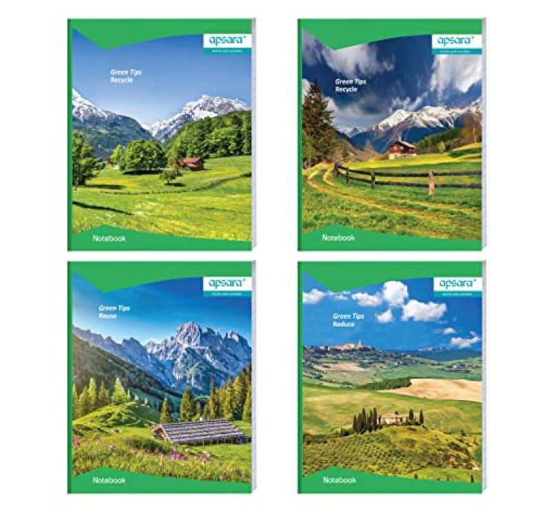 Apsara Small Size Softbound Notebook 19X15.5 Pages 172 Med. Sq(Pack Of 12)