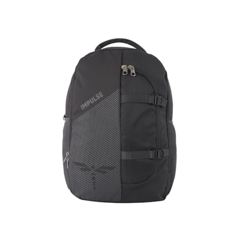 Impulse Imp Linear 35L Laptop Backpack/Office Bag/School Bag/College Bag/Business Bag/Travel Backpack Water Resistant Fits Up To 16 Inch Laptop With 1 Year Warranty (Grey)