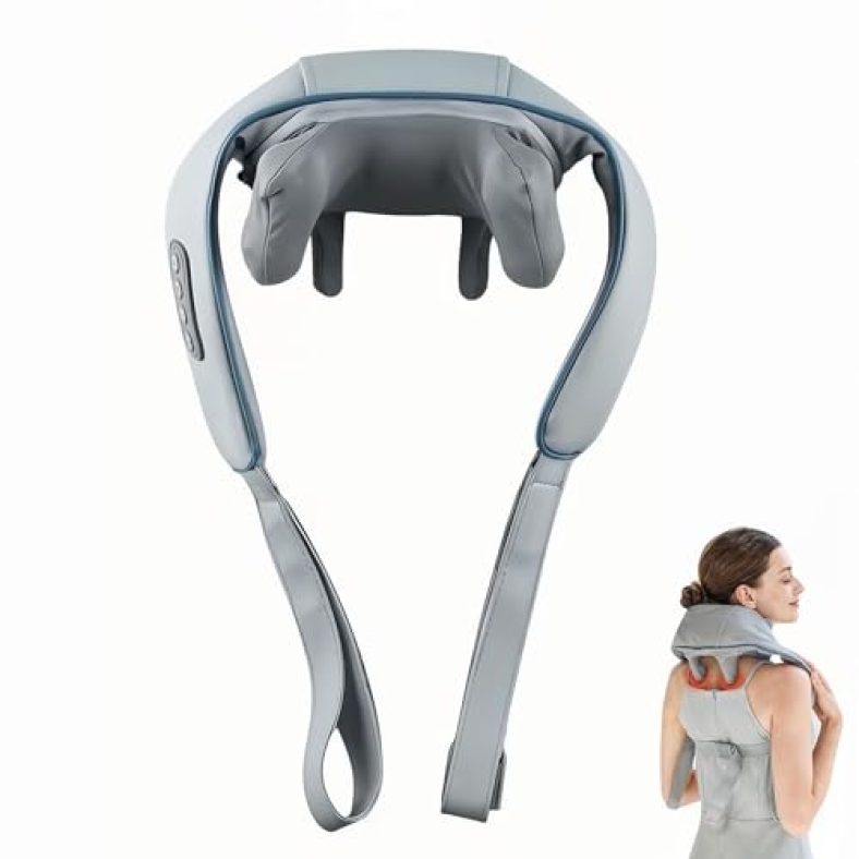 Slovic Cervical Massager | Neck Massager With Heating | Body Massager For Body Aches And Pains Relief | Electric Wearable Neck Massager For Neck, Back, Shoulders, Waist And Legs
