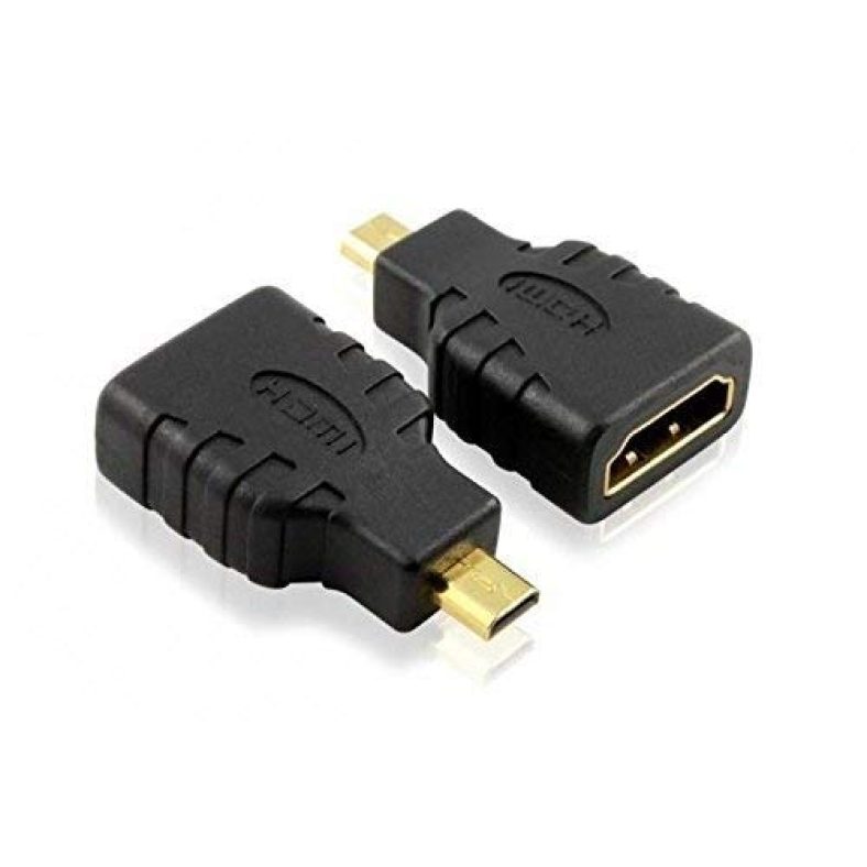 Ls Lapster Quality Assured Micro Hdmi Adapter, Hdmi Female (Type-A) To Micro Hdmi Male (Type-D) For Raspberry Pi 4 Gold Plated Connector Converter Adapter (Not Micro-Usb)