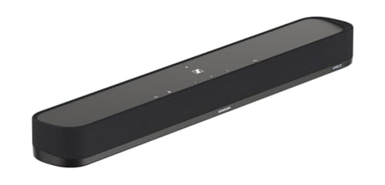 Sennheiser Ambeo Soundbar Mini- 250 Watts Immersive 3D Audio For Tv, Movies & Music – Multiple Connectivity (Bluetooth, Wi-Fi), Alexa Built-In & Dolby Atmos, Designed In Germany, 2 Yr Warranty