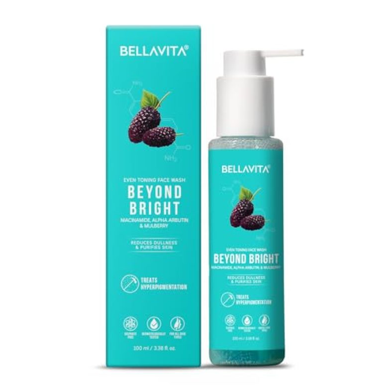 Bellavita Beyond Bright Face Wash | Niacinamide, Alpha Arbutin & Mulberry | Treats Pigmentation | Repairs Skin Barrier | Ph Balanced | Non-Irritating | Men And Women 100 Ml