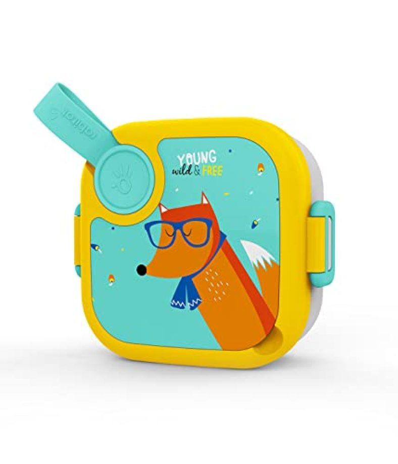 Rabitat Lunchmate Mini Stainless Steel Lunch Box Young Wild & Free 500 Ml – 2 Years Brand Warranty | Tiffin Box For Kids | Steel Lunch Box For School Girls And Boys