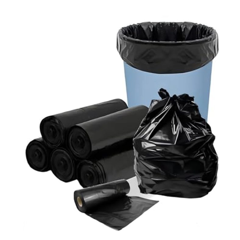 Perpetual Garbage Bags | Medium 90 Pcs (30 Pcs X Pack Of 3 Rolls) | | Dustbin Covers For Wet & Dry Waste – (Black-19 X 21 Inch)