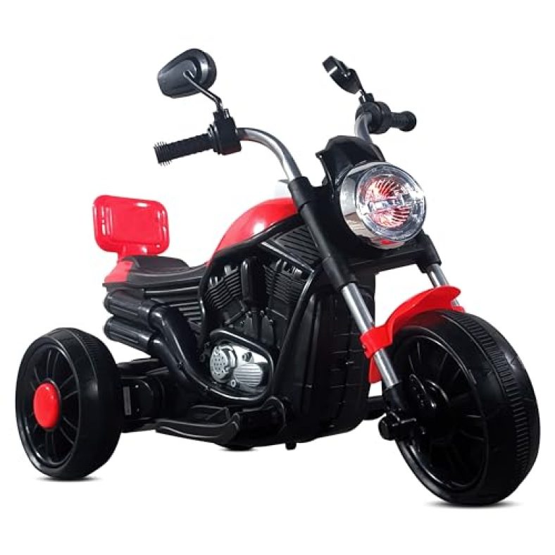 Kidsmate X-Power Ultimate Fun Electric Bike For Kids | 6V 4Ah Battery, Dual Suspension With Led Lights & Comfy Backrest | Battery Bike For Kids For Ages 1-5 Years