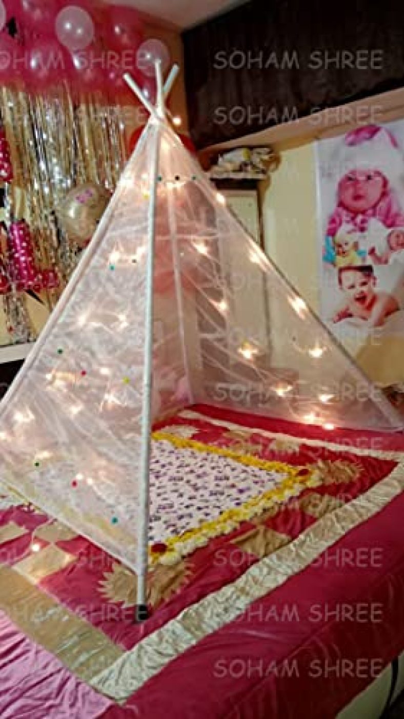Kalsutanshi ᵀᴹ Readymade Stitched Decoration Tent With Piping Assembly + Decoration Lightings For Any Event Decorations Bday | Anniversary | Love | Surprise Theme