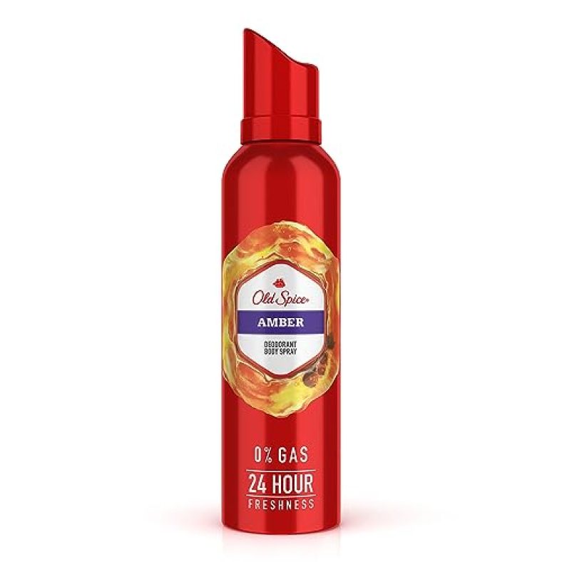 Old Spice Amber Deodorant For Men, 140 Milliliters