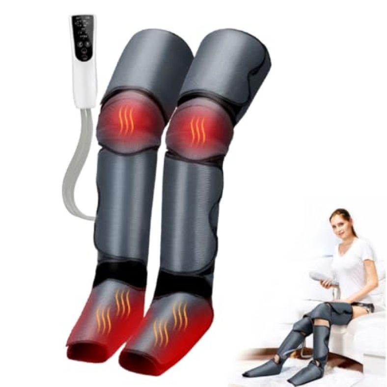 Slovic Massager Machine For Pain Relief [2 Heat Modes] | Air Leg Compressor | Leg & Foot Massager Machine For Pain Relief | Leg Massager For Pain Relief & Blood Circulation | 3 Massage Mode