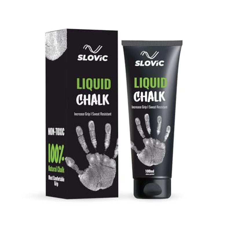 Slovic Liquid Chalk For Gym [100 Ml] | Chalk For Gym Hand Grip | Gym Chalk For Strong Grip In Weight Lifting | Gym Equipment For Barbell Rod Grip | Ideal For Workout, Gym, Rock Climbing & Crossfit
