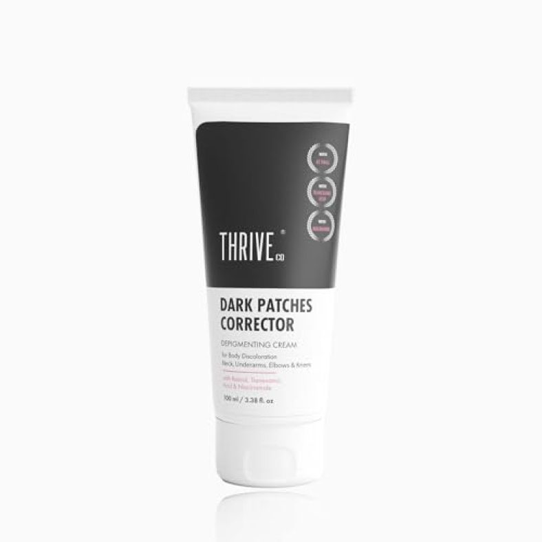 Thriveco Dark Patches Corrector Cream| Dark Patches Removal | With Retinal &Niacinamide For Dark Neck, Underarms, Inner Thighs, Knuckles, Elbows & Knees. Men & Women | 100Ml