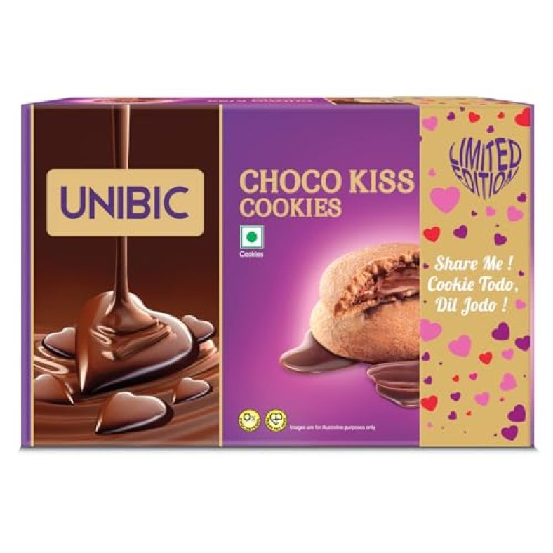 Unibic Choco Kiss | Limited Edition Choco Filled Cookies | Chocolate Delight | Perfect Gift | 500G